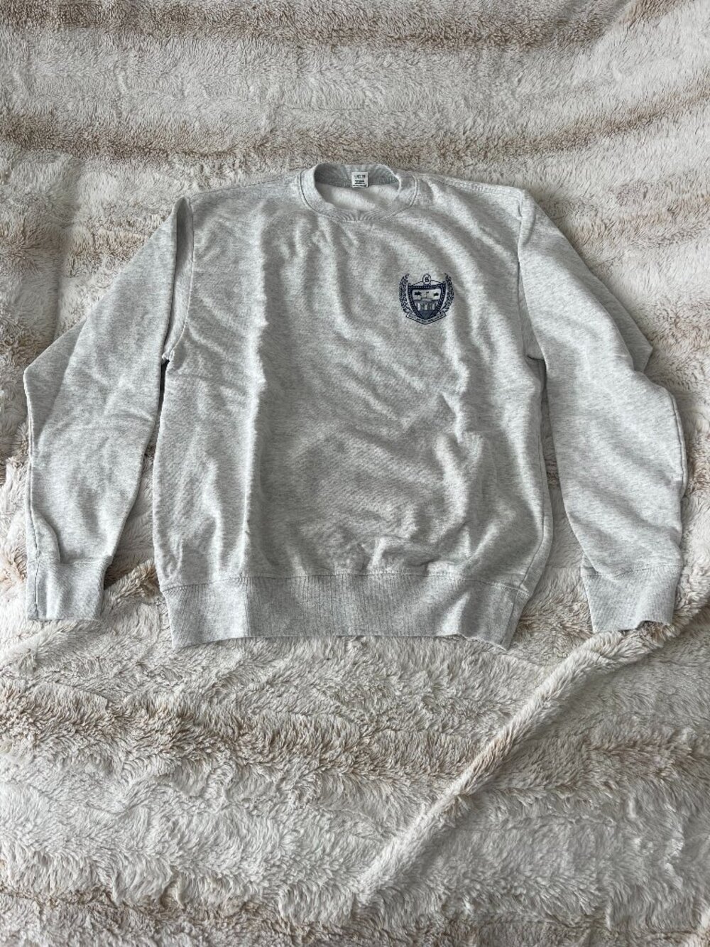 Sporty & Rich Hotel & Spa Crewneck Sweatshirt - Heather Gray Unisex - Size Small